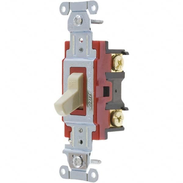 Bryant Electric - Wall & Dimmer Light Switches Switch Type: Three Way Switch Operation: Toggle - Makers Industrial Supply