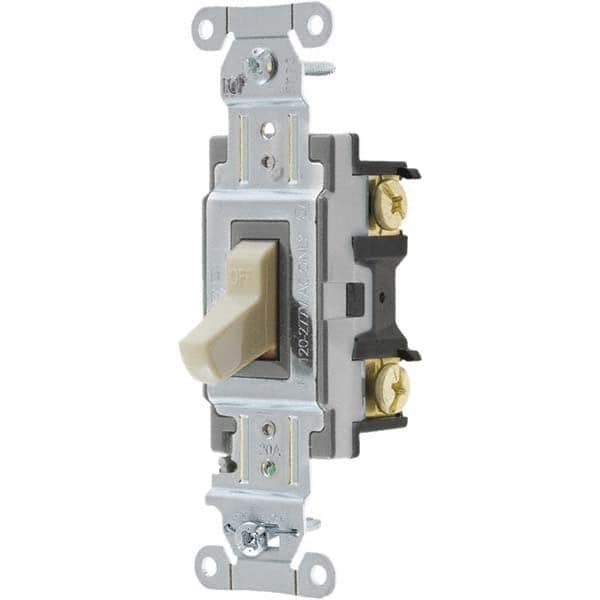 Bryant Electric - Wall & Dimmer Light Switches Switch Type: NonDimmer Switch Operation: Toggle - Makers Industrial Supply