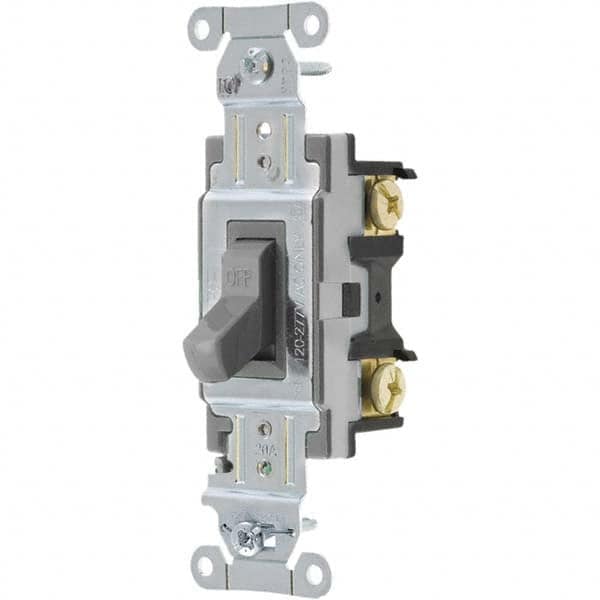 Bryant Electric - Wall & Dimmer Light Switches Switch Type: NonDimmer Switch Operation: Toggle - Makers Industrial Supply