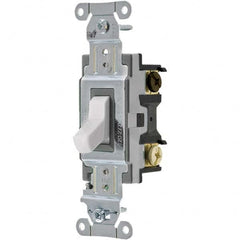 Bryant Electric - Wall & Dimmer Light Switches Switch Type: Three Way Switch Operation: Toggle - Makers Industrial Supply