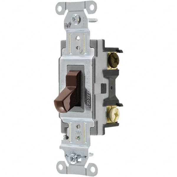 Bryant Electric - Wall & Dimmer Light Switches Switch Type: Four Way Switch Operation: Toggle - Makers Industrial Supply