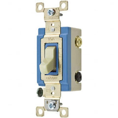 Bryant Electric - Wall & Dimmer Light Switches Switch Type: Three Way Switch Operation: Toggle - Makers Industrial Supply