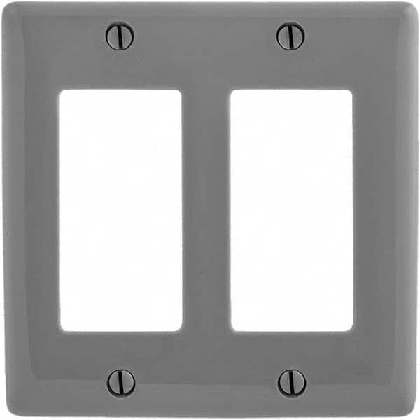 Bryant Electric - Wall Plates Wall Plate Type: Outlet Wall Plates Color: Gray - Makers Industrial Supply