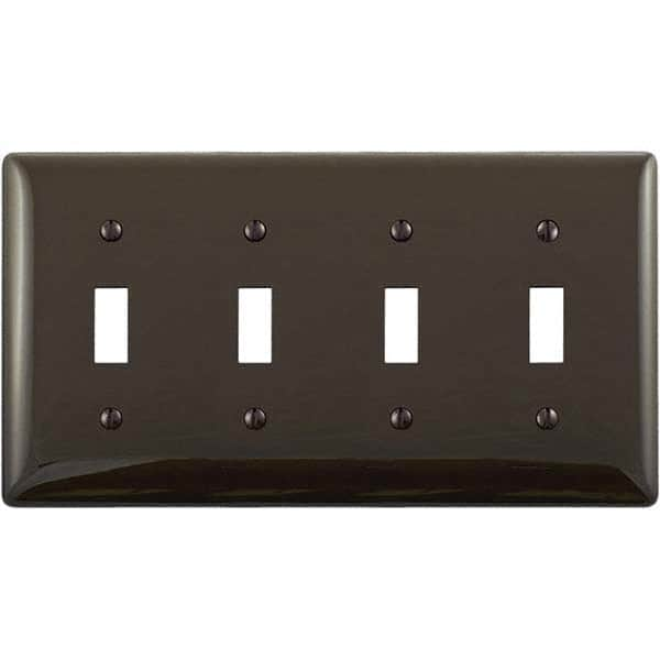 Bryant Electric - Wall Plates Wall Plate Type: Switch Plates Color: Brown - Makers Industrial Supply