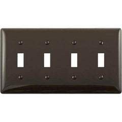 Bryant Electric - Wall Plates Wall Plate Type: Switch Plates Color: Brown - Makers Industrial Supply