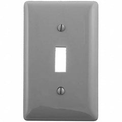 Bryant Electric - Wall Plates Wall Plate Type: Switch Plates Color: Gray - Makers Industrial Supply