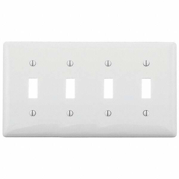 Bryant Electric - Wall Plates Wall Plate Type: Switch Plates Color: White - Makers Industrial Supply