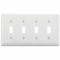 Bryant Electric - Wall Plates Wall Plate Type: Switch Plates Color: White - Makers Industrial Supply