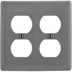 Bryant Electric - Wall Plates Wall Plate Type: Outlet Wall Plates Color: Gray - Makers Industrial Supply