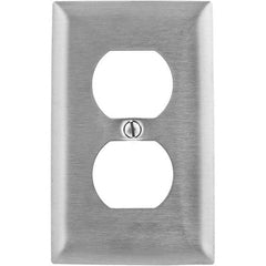 Bryant Electric - Wall Plates Wall Plate Type: Outlet Wall Plates Color: Metallic - Makers Industrial Supply