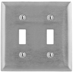 Bryant Electric - Wall Plates Wall Plate Type: Switch Plates Color: Metallic - Makers Industrial Supply