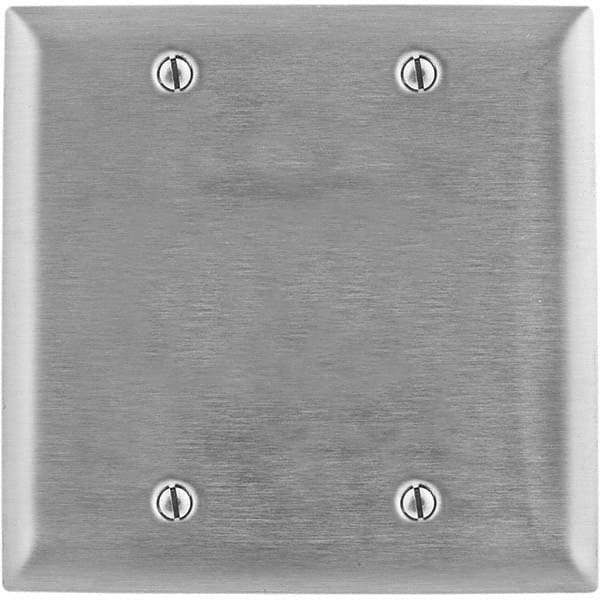 Bryant Electric - Wall Plates Wall Plate Type: Blank Wall Plate Color: Metallic - Makers Industrial Supply