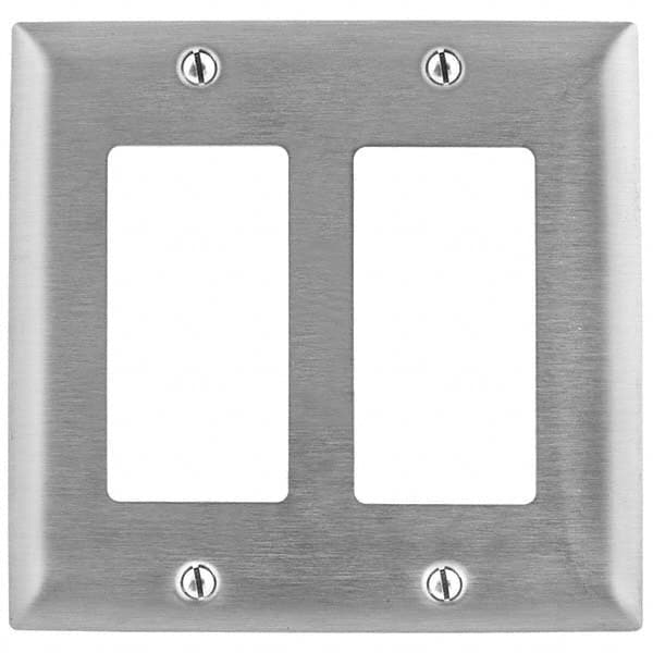 Bryant Electric - Wall Plates Wall Plate Type: Outlet Wall Plates Color: Metallic - Makers Industrial Supply