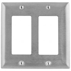 Bryant Electric - Wall Plates Wall Plate Type: Outlet Wall Plates Color: Metallic - Makers Industrial Supply