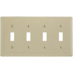 Bryant Electric - Wall Plates Wall Plate Type: Switch Plates Color: Ivory - Makers Industrial Supply