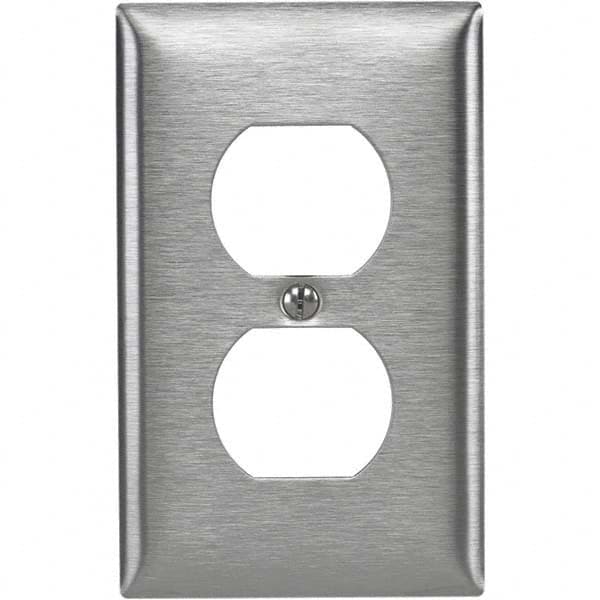 Bryant Electric - Wall Plates Wall Plate Type: Outlet Wall Plates Color: Metallic - Makers Industrial Supply