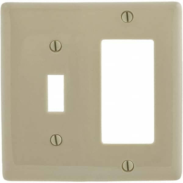 Bryant Electric - Wall Plates Wall Plate Type: Combination Wall Plates Color: Ivory - Makers Industrial Supply