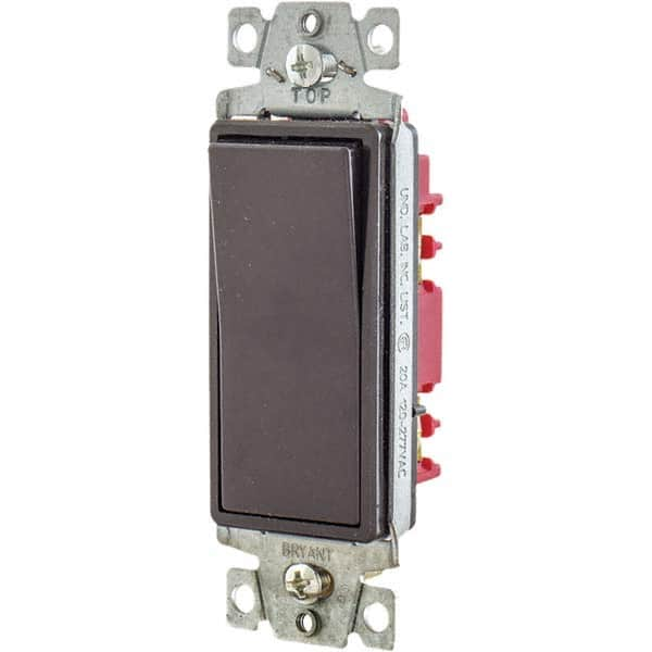 Bryant Electric - Wall & Dimmer Light Switches Switch Type: NonDimmer Switch Operation: Rocker - Makers Industrial Supply