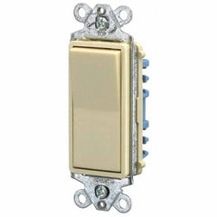 Bryant Electric - Wall & Dimmer Light Switches Switch Type: Three Way Switch Operation: Rocker - Makers Industrial Supply