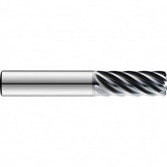 SGS - 3/8" Diam 7 Flute Solid Carbide 0.03" Corner Radius End Mill - Makers Industrial Supply