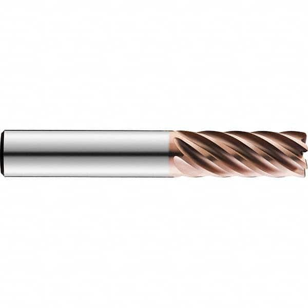 SGS - 1", 2-1/2" LOC, 1" Shank Diam, 5-1/2" OAL, 7 Flute Solid Carbide Square End Mill - Makers Industrial Supply