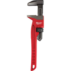 Pipe Wrench: 12″ OAL, Steel 2-5/8″ Max Pipe Capacity