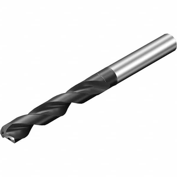 Sandvik Coromant - 12.9mm 140° Spiral Flute Solid Carbide Screw Machine Drill Bit - Makers Industrial Supply