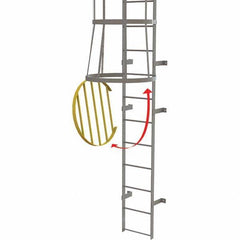 TRI-ARC - Ladder Accessories Type: Door For Use With: Tri-Arc Fixed Yellow Steel Cage Ladders - Makers Industrial Supply