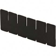 LEWISBins+ - 2-7/8" High, Black Bin Divider - Use with DC1035, Short Side Measures 2.9" Tall - Makers Industrial Supply