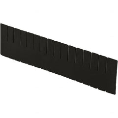 LEWISBins+ - 20-1/4" High, Black Bin Divider - Use with DC3080, Long Side Measures 7.4" Tall - Makers Industrial Supply