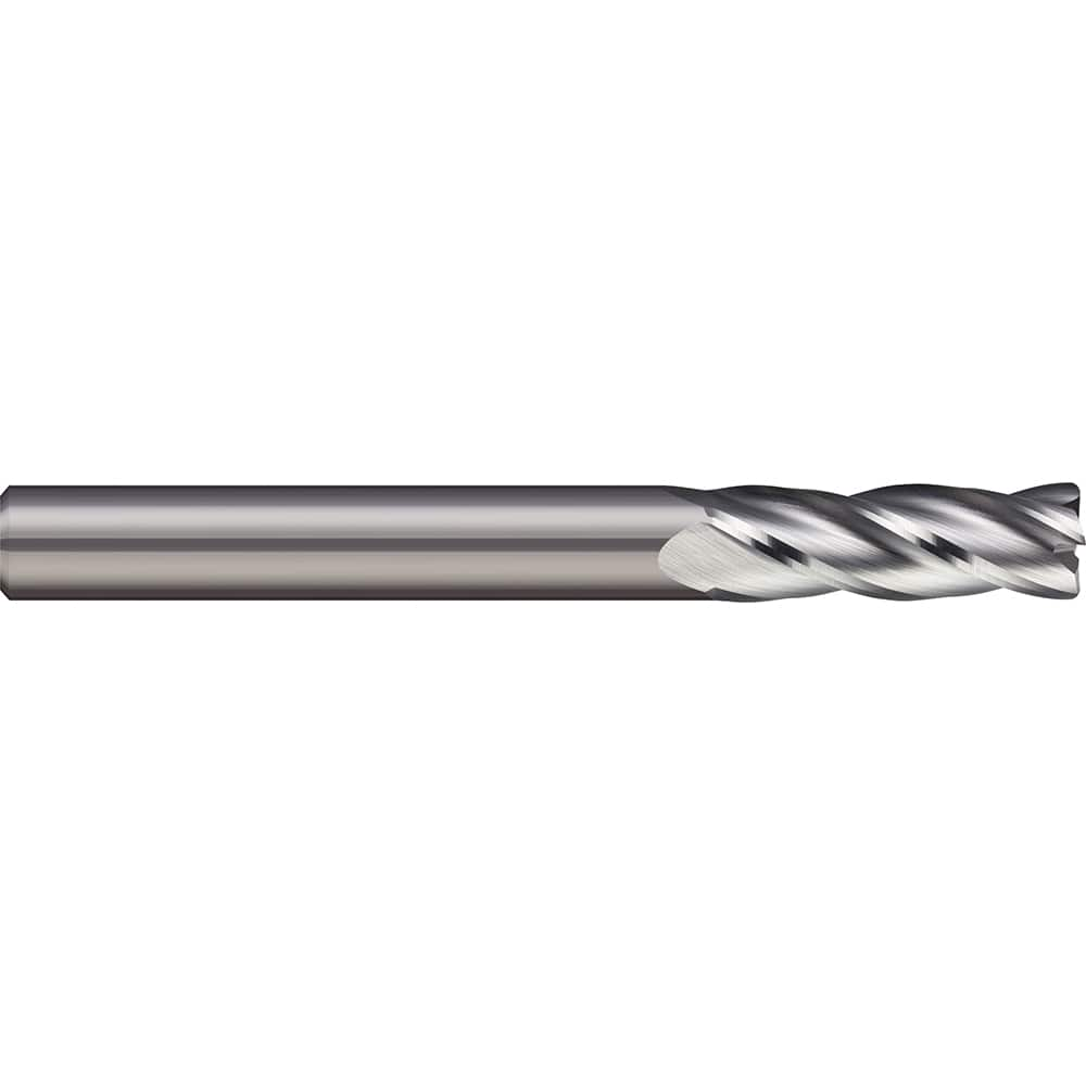 Corner Radius End Mill: 5/8″ Dia, 1-1/4″ LOC, 0.02″ Radius, 2 Flutes, Solid Carbide 3-1/2″ OAL, 5/8″ Shank Dia, 30 ° Helix, Bright/Uncoated, Corner Radius End