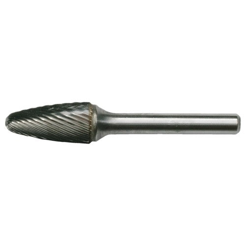 SF-41 Standard Cut Solid Carbide Bur-Round Nose Tree Shape - Exact Industrial Supply