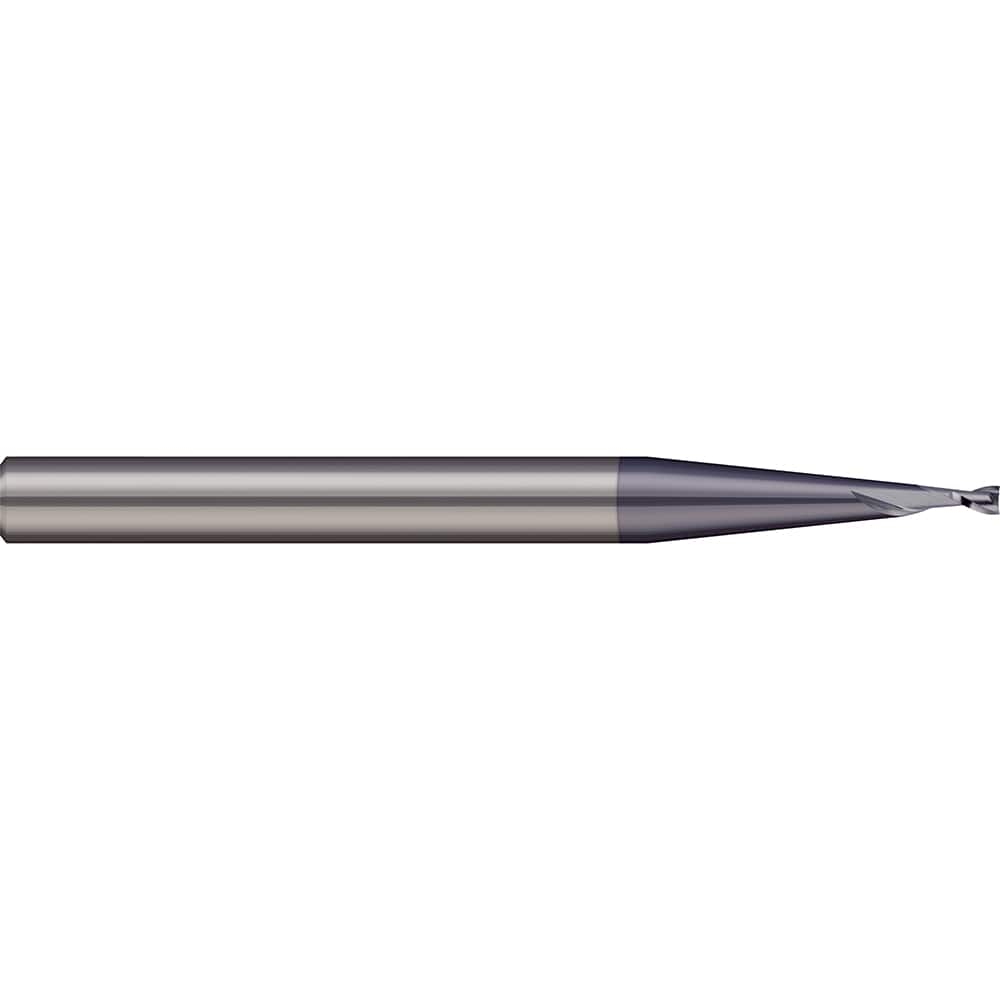 Micro 100 - Square End Mills; Mill Diameter (Decimal Inch): 0.0250 ; Length of Cut (Decimal Inch): 0.0370 ; Material: Solid Carbide ; Finish/Coating: AlTiN ; Shank Diameter (Inch): 1/8 ; Single or Double End: Single - Exact Industrial Supply