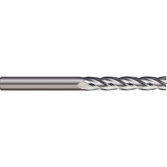 Square End Mill: 0.315'' Dia, 1.5748'' LOC, 2 Flutes, Solid Carbide Single End, Uncoated, 30 ° Helix, Centercutting, RH Cut, RH Flute