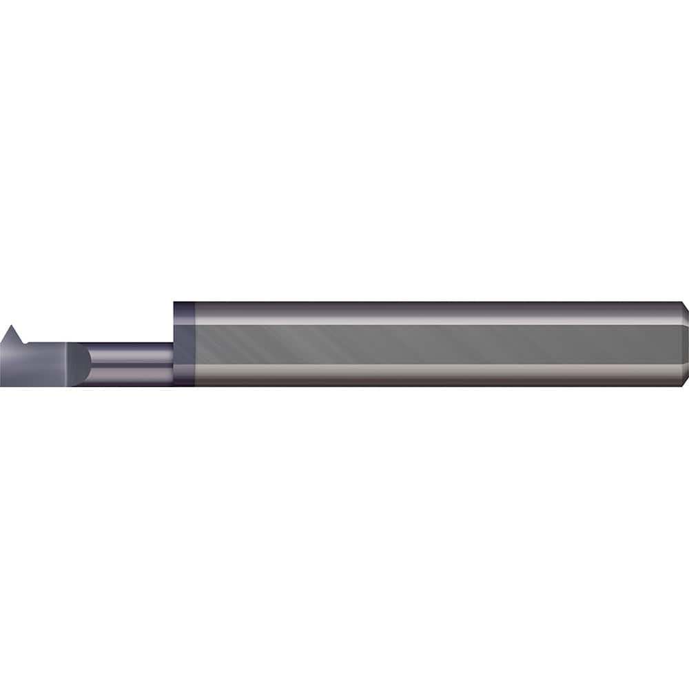 Micro 100 - Single Point Threading Tools; Thread Type: Internal ; Material: Solid Carbide ; Profile Angle: 60 ; Threading Diameter (Decimal Inch): 0.1200 ; Cutting Depth (Decimal Inch): 0.7500 ; Maximum Threads Per Inch: 56 - Exact Industrial Supply