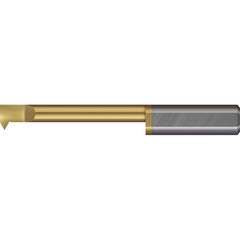 Micro 100 - Single Point Threading Tools; Thread Type: Internal ; Material: Solid Carbide ; Profile Angle: 60 ; Threading Diameter (mm): 4.60 ; Cutting Depth (Decimal Inch): 0.9843 ; Cutting Depth (mm): 25.00 - Exact Industrial Supply