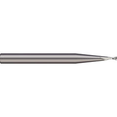 Micro 100 - Square End Mills; Mill Diameter (Inch): 1/64 ; Mill Diameter (Decimal Inch): 0.0150 ; Length of Cut (Decimal Inch): 0.0220 ; Material: Solid Carbide ; Finish/Coating: Uncoated ; Shank Diameter (Inch): 1/8 - Exact Industrial Supply