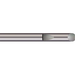 Micro 100 - Tool Bit Blanks; Material: Solid Carbide ; End Shape: Round ; Width/Diameter (Inch): 3/8 ; Overall Length (Inch): 2 - Exact Industrial Supply