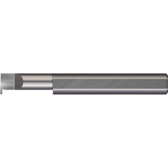 Micro 100 - Grooving Tools; Grooving Tool Type: Full Radius ; Material: Solid Carbide ; Shank Diameter (Decimal Inch): 0.3750 ; Shank Diameter (Inch): 3/8 ; Groove Width (Decimal Inch): 0.0550 ; Projection (Decimal Inch): 0.1000 - Exact Industrial Supply