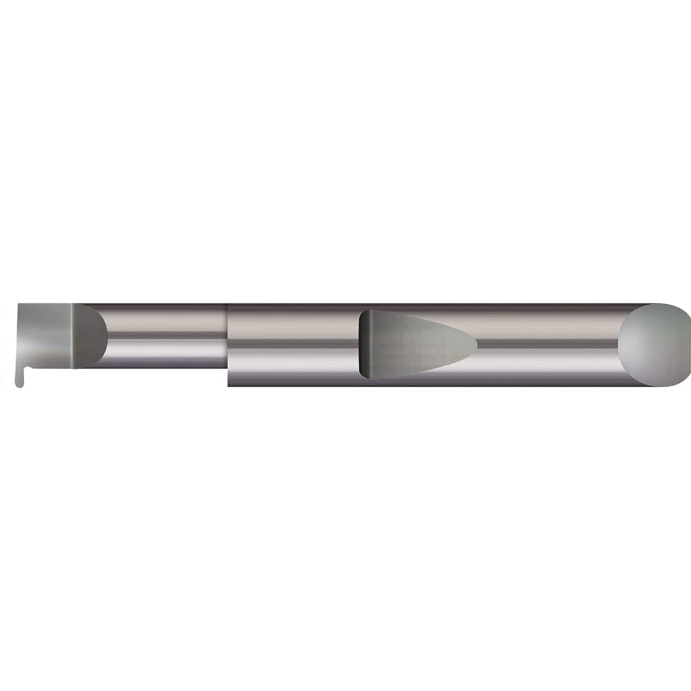 Micro 100 - Grooving Tools; Grooving Tool Type: Full Radius ; Material: Solid Carbide ; Shank Diameter (Decimal Inch): 0.3750 ; Shank Diameter (Inch): 3/8 ; Groove Width (Decimal Inch): 0.0390 ; Projection (Decimal Inch): 0.1000 - Exact Industrial Supply