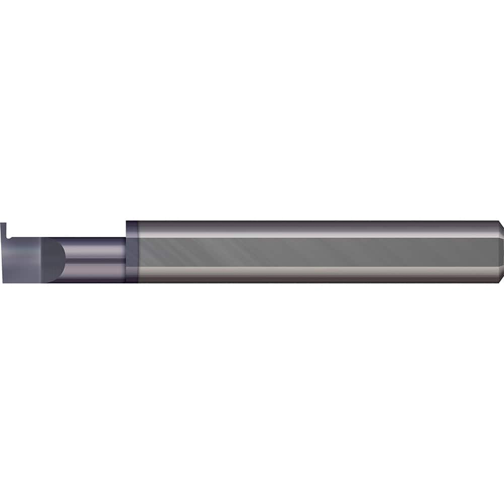 Micro 100 - Grooving Tools; Grooving Tool Type: Retaining Ring ; Material: Solid Carbide ; Shank Diameter (Decimal Inch): 0.5000 ; Shank Diameter (Inch): 1/2 ; Groove Width (Decimal Inch): 0.1250 ; Projection (Decimal Inch): 0.1500 - Exact Industrial Supply