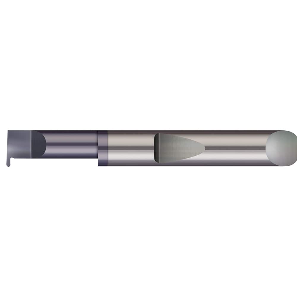 Micro 100 - Grooving Tools; Grooving Tool Type: Full Radius ; Material: Solid Carbide ; Shank Diameter (Decimal Inch): 0.5000 ; Shank Diameter (Inch): 1/2 ; Groove Width (Decimal Inch): 0.1870 ; Projection (Decimal Inch): 0.1500 - Exact Industrial Supply