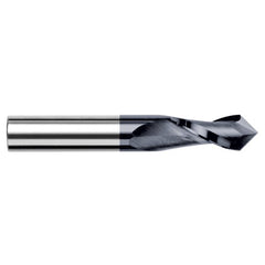 ‎0.7500″ (3/4″) Cutter Diameter × 1.5000″ (1-1/2″) Length of Cut × 60° included Carbide Drill/End Mill, 2 Flutes, AlTiN Coated - Exact Industrial Supply