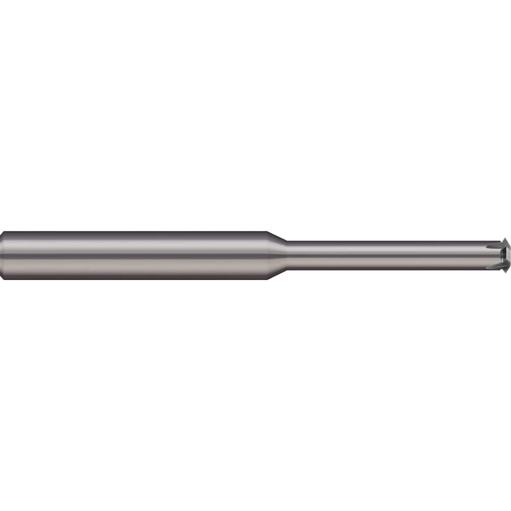 Micro 100 - Single Profile Thread Mills; Maximum Threads Per Inch: 56 ; Minimum Threads Per Inch: 24 ; Thread Type: Internal/External ; Minimum Nominal Diameter (Inch): #10 ; Cutting Diameter (Inch): 9/64 ; Shank Diameter (Inch): 3/16 - Exact Industrial Supply