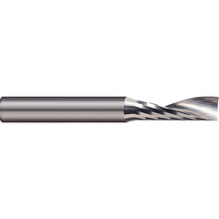 Micro 100 - 3/16" Diam RH Solid Carbide 1-Flute Single Edge Upcut Spiral Router Bit - Exact Industrial Supply