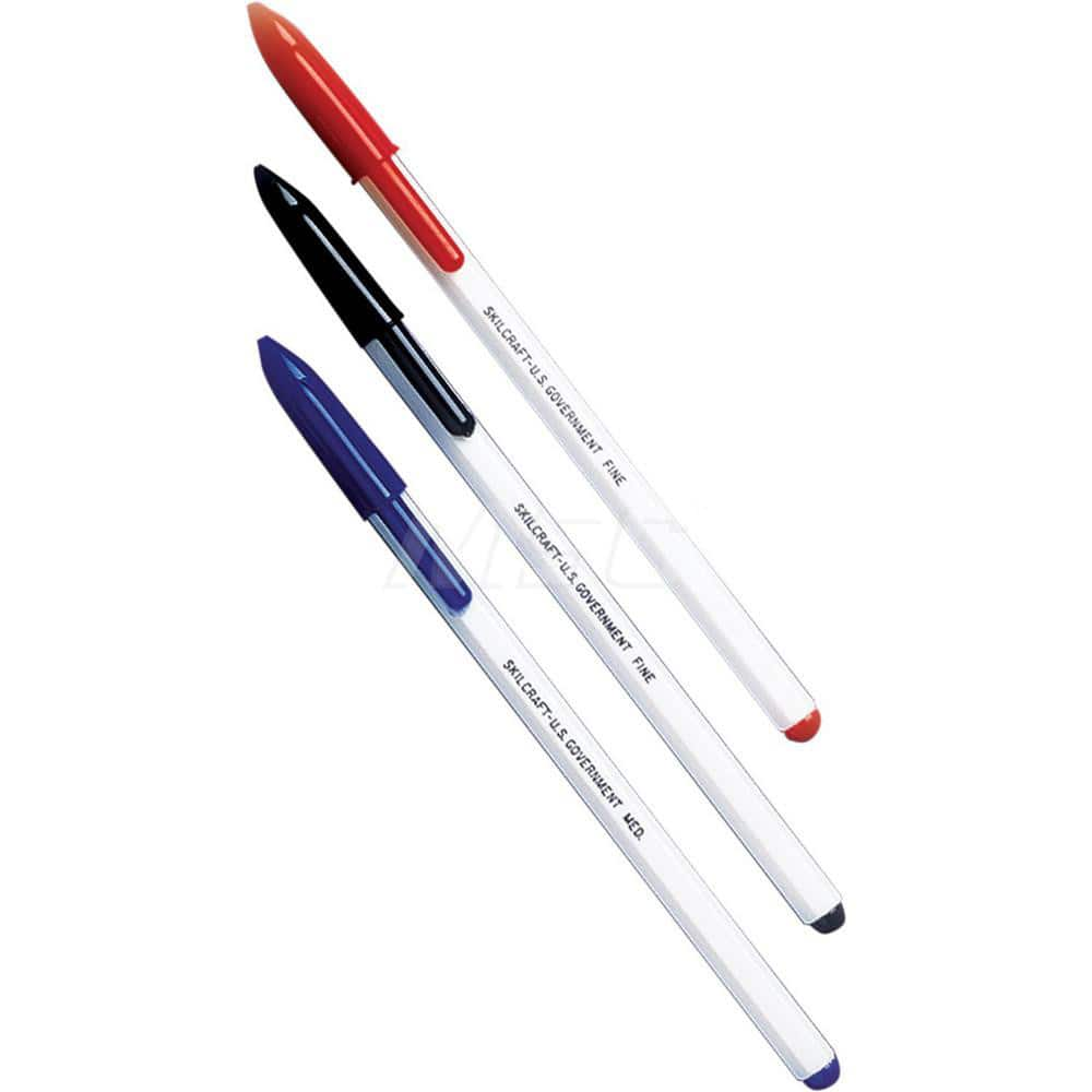 Ability One - Pens & Pencils; Type: Ball Point Pen ; Color: Black ; Tip Type: Fine - Exact Industrial Supply