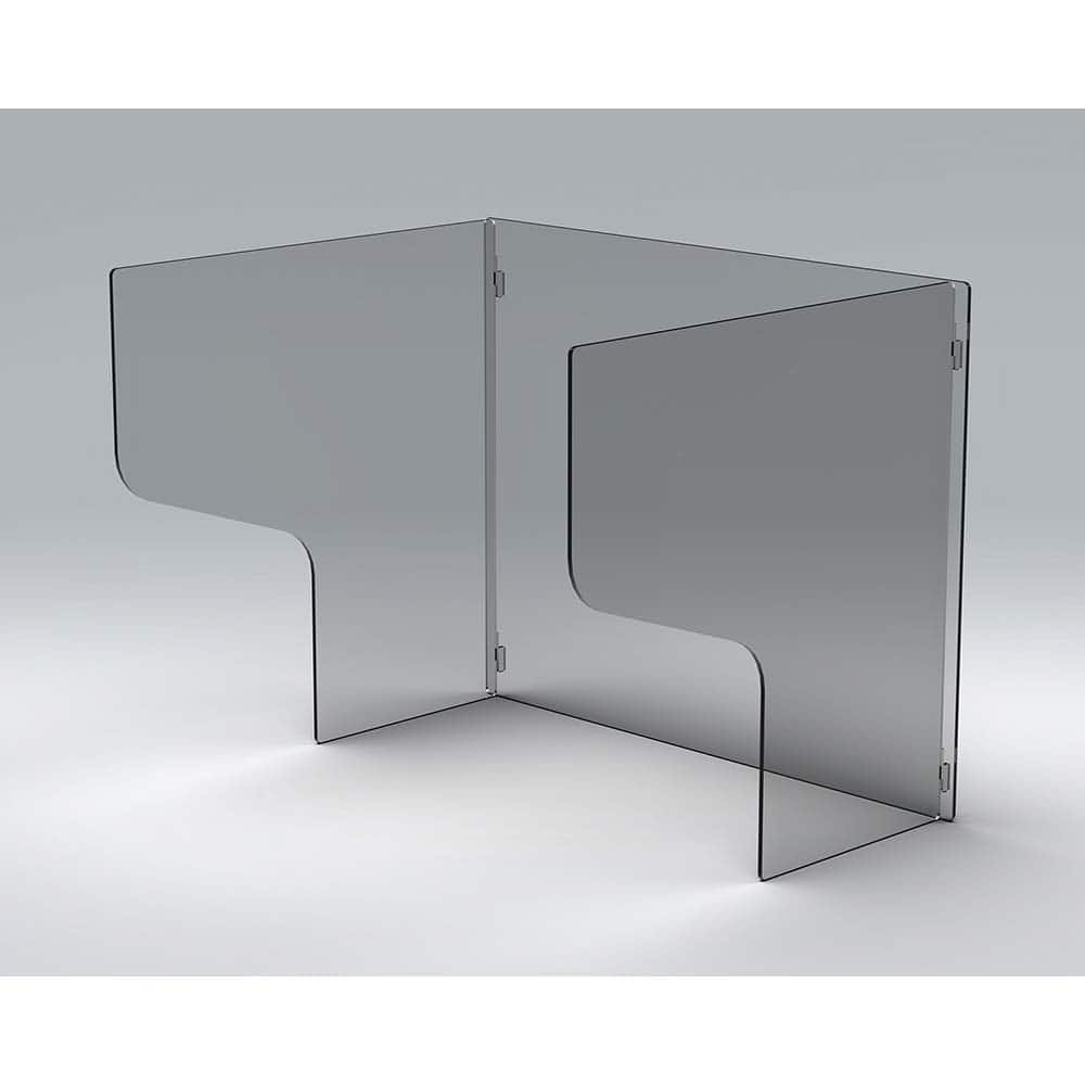 Rockford Systems - Office Cubicle Partitions; Type: Social Distancing Partition ; Width (Inch): 24 ; Height (Inch): 19 ; Color: Clear ; Mount Type: Self-Supporting ; Thickness (Inch): 1 - Exact Industrial Supply