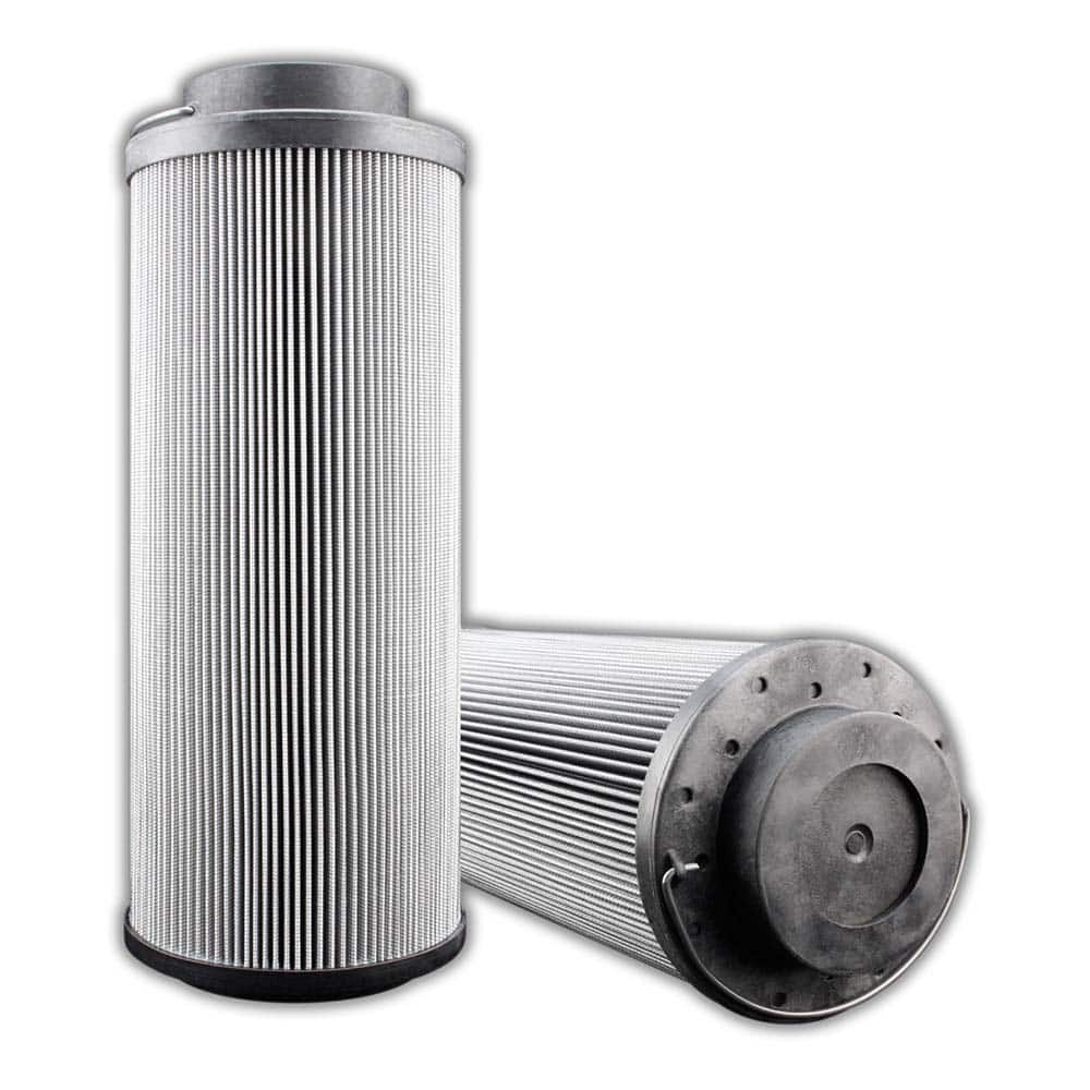 Replacement/Interchange Hydraulic Filter Element: Microglass, 10  µ