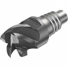 Sandvik Coromant - 1" Mill Diam, 0.5512" LOC, 0.5512" OAL, 5 Flute Square End Mill Head - Makers Industrial Supply