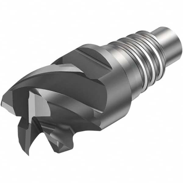 Sandvik Coromant - 1/2" Mill Diam, 0.2756" LOC, 0.2756" OAL, 3 Flute Square End Mill Head - Makers Industrial Supply